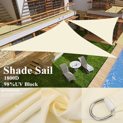 Triangle Waterproof Sun Shade Sail Triangle Super Heavy Duty Strengthen Garden SunShade Sail Manufactory